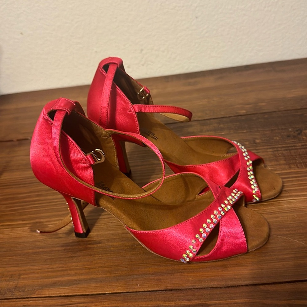 G franco hot pink dance shoes